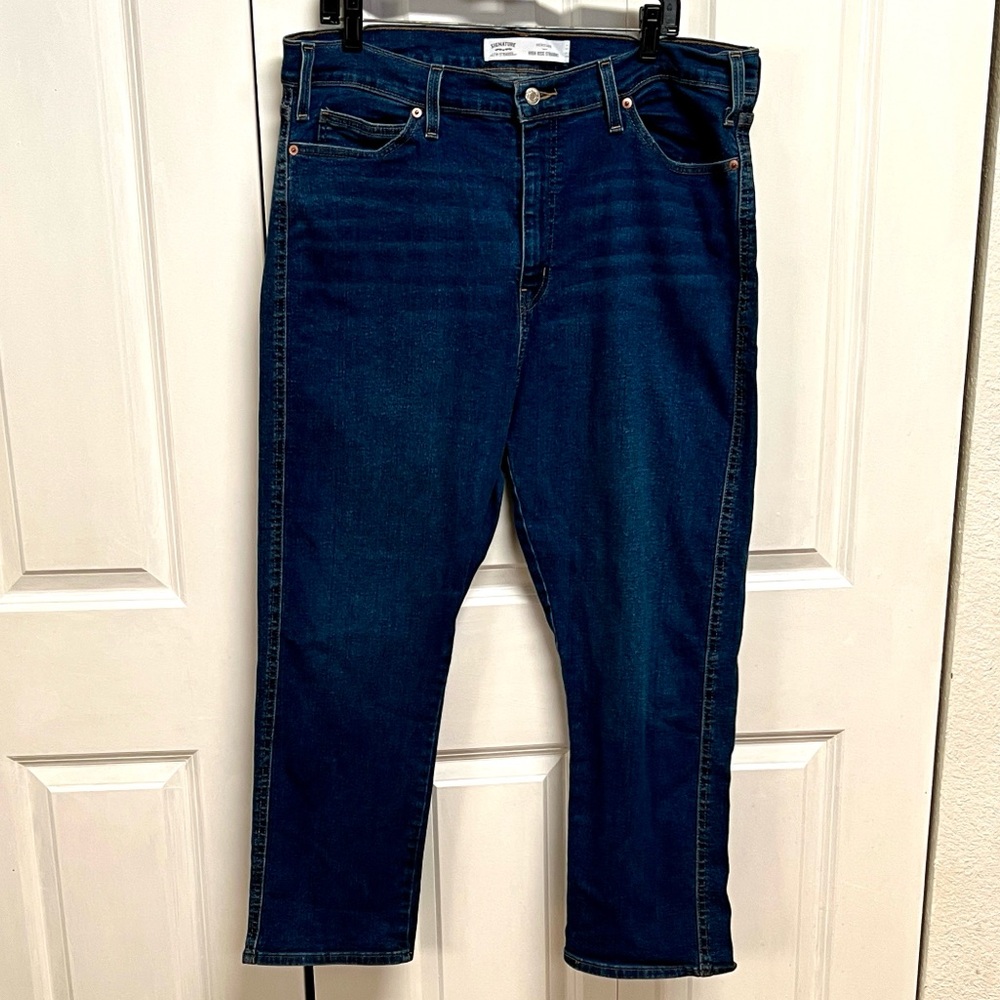 Signature by Levi Strauss Dark Blue Relaxed Jeans Size 20 Heritage